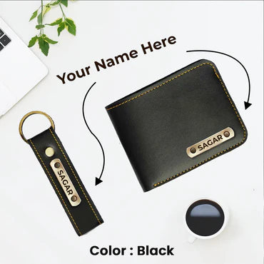 Name Wallet and Keychain Combo