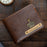 Customized Tan Wallet For Men with Free Charm